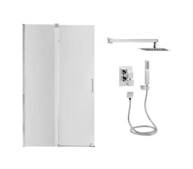 Стена Walk-In GLIDE 120x190 + Душ.набор скрытый с термостатом