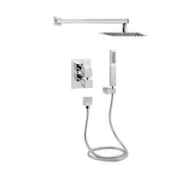 Стіна Walk-In GLIDE 120x190 + Душ.набір прихований з термостатом