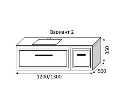 Меблі для ванної кімнати MARSAN Тумба 2 BATISTA