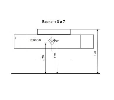 Меблі для ванної кімнати MARSAN Тумба 3 BATISTA