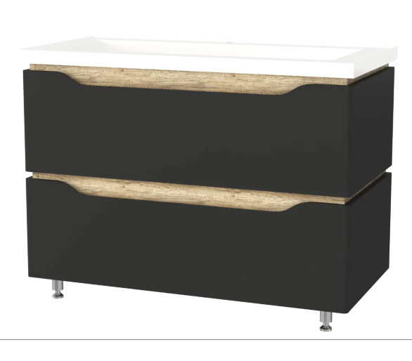 Тумба підлогова Sacramento 90 Чорна