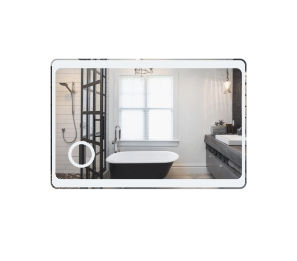 Дзеркало Qtap Aquarius з LED, лінза 1200х800