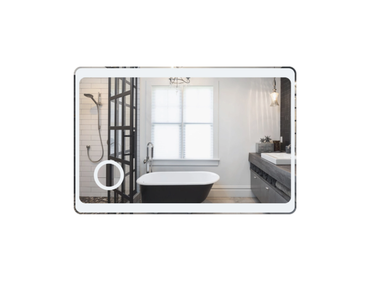 Зеркало Qtap Aquarius с LED, линза 1200х800