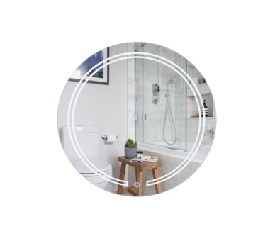 Зеркало Qtap Jay N с LED, 590х590