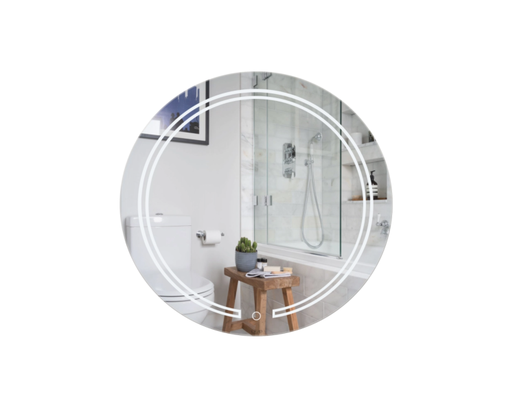 Зеркало Qtap Jay N с LED, 590х590