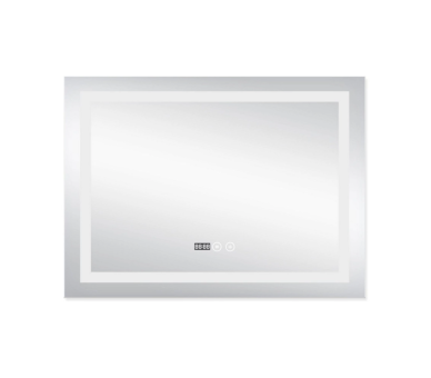 Дзеркало Qtap Mideya (DC-F904) з LED, годинник 800х600