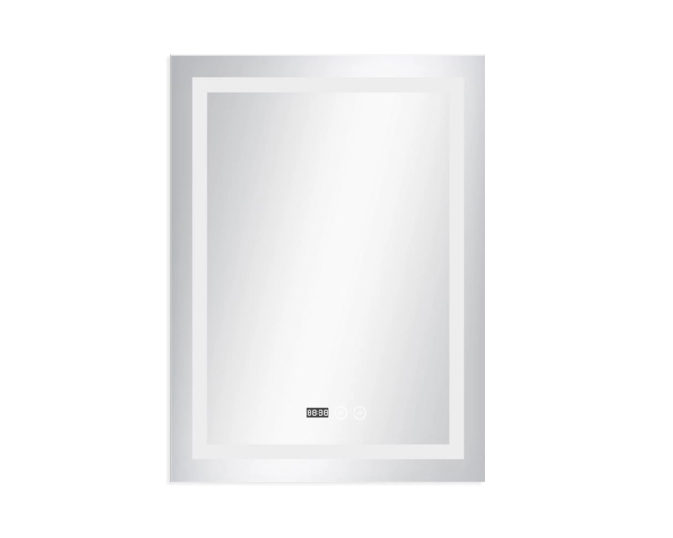Зеркало Qtap Mideya с LED, часы 700х800 Зеркало Qtap Mideya с LED, часы 700х800
