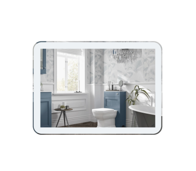 Зеркало Qtap Swan с LED, 800х600