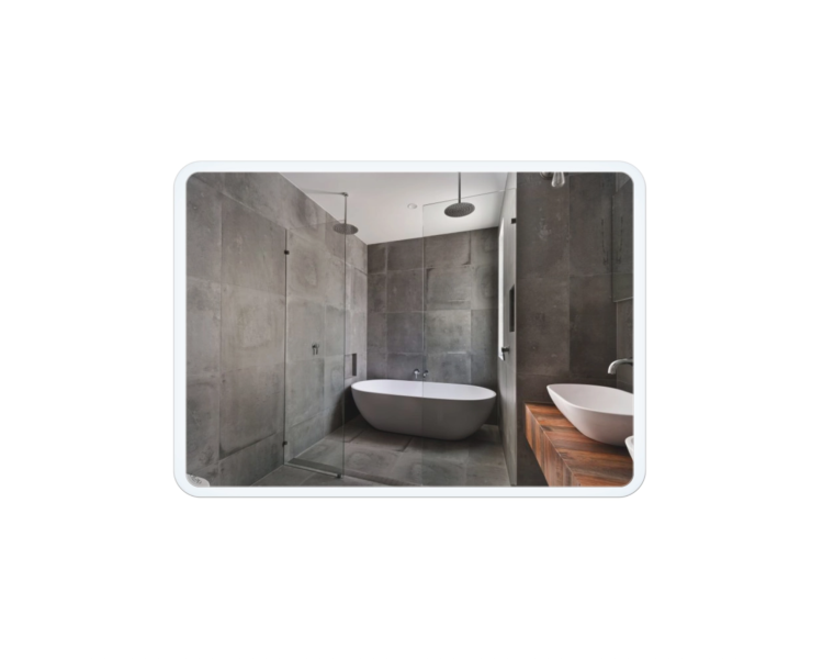 Зеркало Qtap Tern с LED, 800х600