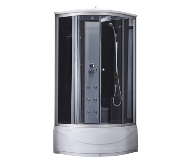 Гідромасажний бокс TANI SBM90x90.SAT.HIGH.GR, високий, скло тон. 4мм