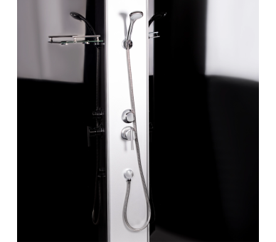 Гидромассажный бокс TANI SBM90x90.SAT.HIGH.GR, высокий, стекло тон. 4мм