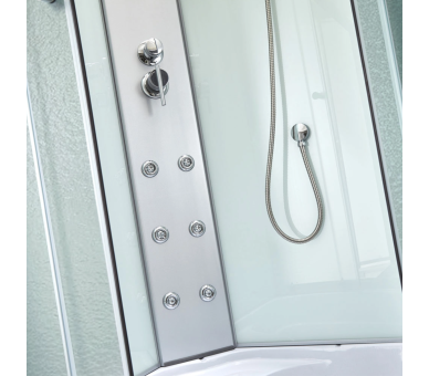 Гидромассажный бокс TANI SBM90x90.SAT.HIGH.FR, высокий, стекло Frost 4мм