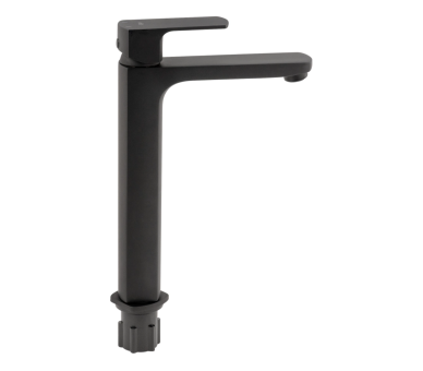 Смеситель для раковины высокий Qtap Lipno Black Matt