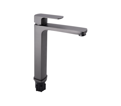 Смеситель для раковины высокий Qtap Lipno Graphite