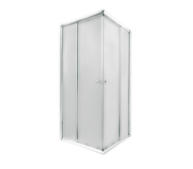 Душевая кабина PRESTO кв. мат. хром раздвиж. 90x90 без поддона