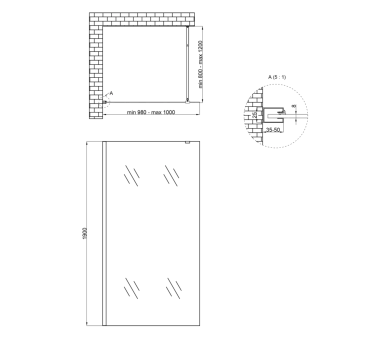 Стенка Walk-In STANDARD 100x190