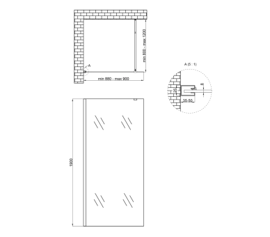 Стенка Walk-In STANDARD 90x190