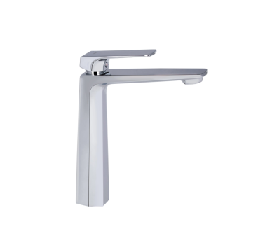 Смеситель для раковины высокий Qtap Matice Chrome