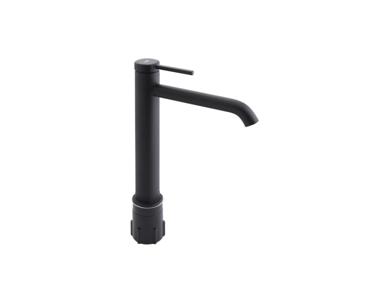 Змішувач для раковини високий Qtap Robin Black Matt