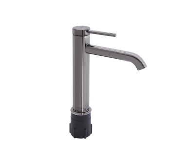 Змішувач для раковини високий Qtap Robin Black Chrome