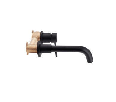 Смеситель для раковины скрытого монтажа Qtap Scorpio Black Matt