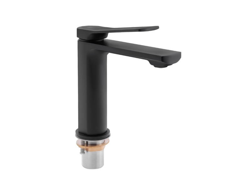 Змішувач для раковини Qtap Slavonice Black Matt