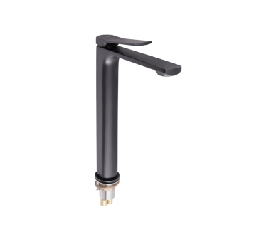 Смеситель для раковины высокий Qtap Slavonice Black Matt