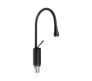 Смеситель для раковины высокий Qtap Virgo Black Matt
