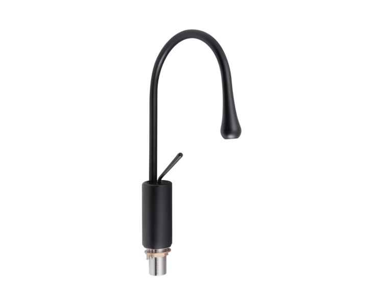 Змішувач для раковини високий Qtap Virgo Black Matt
