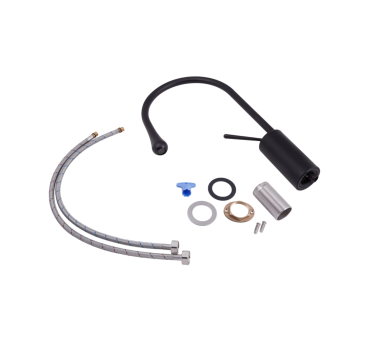 Змішувач для раковини високий Qtap Virgo Black Matt