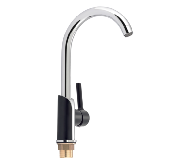 Смеситель для кухни Qtap Grand Chrome/Black