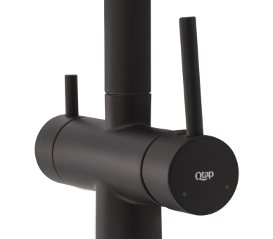 Смеситель для кухни и фильтра Qtap Kuchyne Black Matt