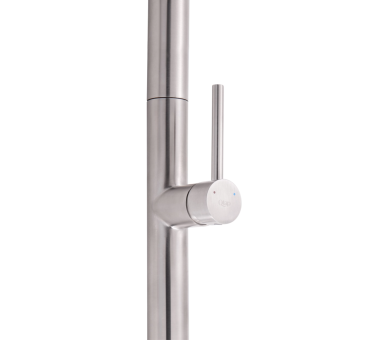 Смеситель для кухни выдвижной Qtap Lenicka Nickel PVD