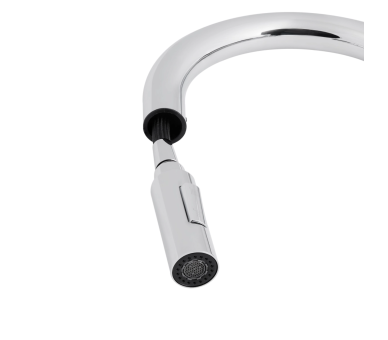 Смеситель для кухни выдвижной Qtap Lenicka Chrome