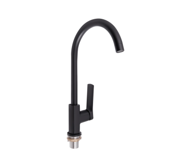 Смеситель для кухни Qtap Slavonice Black Matt
