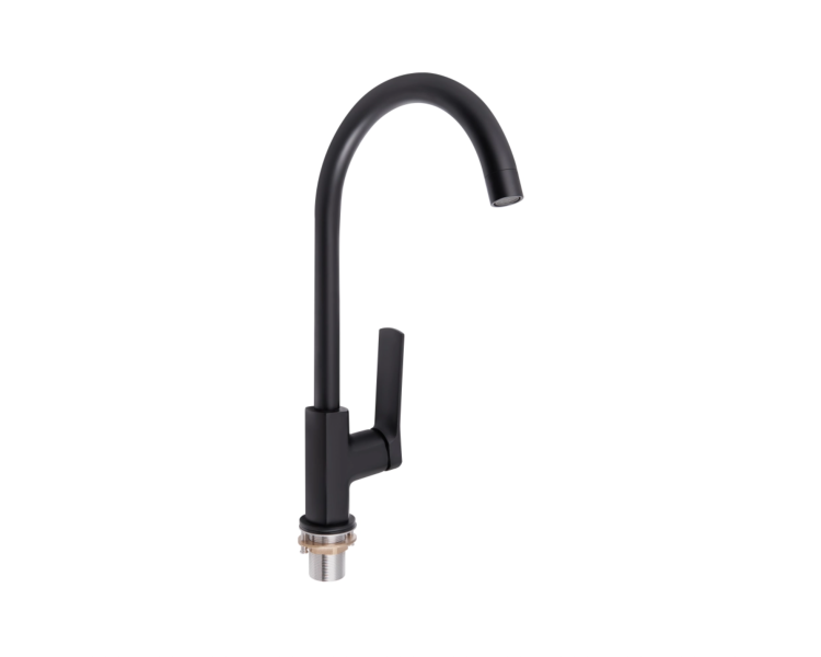 Смеситель для кухни Qtap Slavonice Black Matt