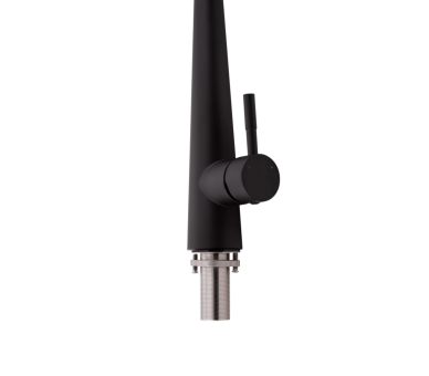 Смеситель для кухни выдвижной Qtap Evicka Black Matt