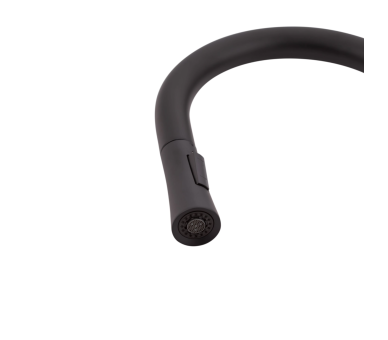 Смеситель для кухни выдвижной Qtap Evicka Black Matt