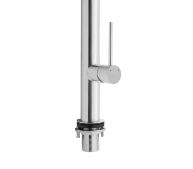 Смеситель для кухни гибкий Qtap Linea Chrome/Black