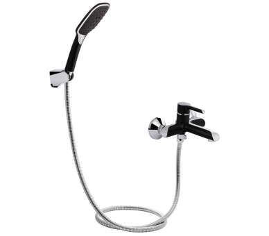 Смеситель для ванны Qtap Grand Chrome/Black