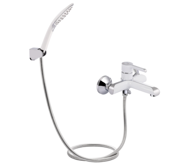 Смеситель для ванны Qtap Grand Chrome/White