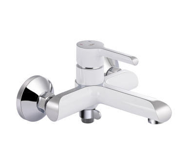Змішувач для ванни Qtap Grand Chrome/White