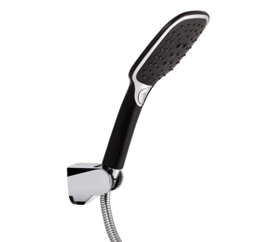 Смеситель для ванны длинный Qtap Grand Chrome/Black