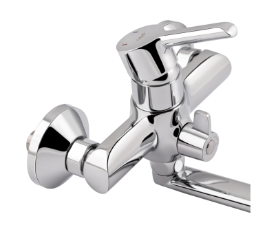 Смеситель для ванны длинный Qtap Grand Chrome