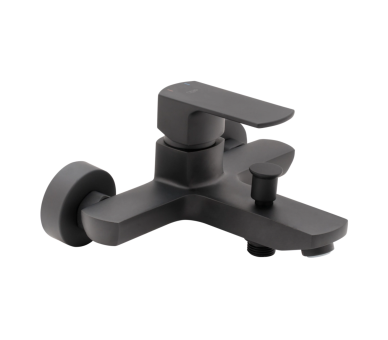 Змішувач для ванни Qtap Lipno Black Matt