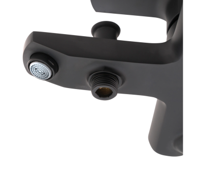 Смеситель для ванны Qtap Lipno Black Matt