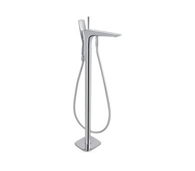 Смеситель для ванны напольный Qtap Podlaha Chrome