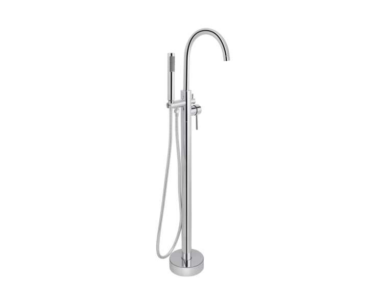 Смеситель для ванны напольный Qtap PodlahaP Chrome