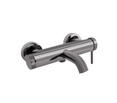 Смеситель для ванны Qtap Robin Black Chrome