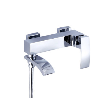 Смеситель для ванны поворотный Qtap Swan Cascada Chrome